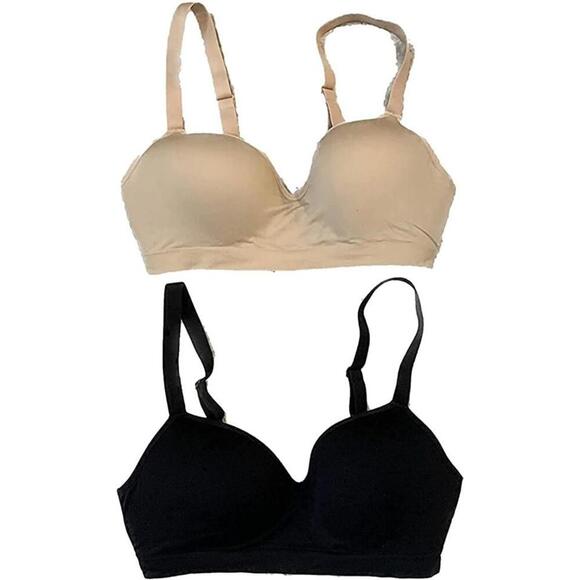 Felina Womens Contour Cup Seamless Wire Free Bra 2 Pack Size XL - Picture 2 of 2